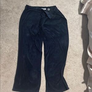 Chic Black Velvet Pants